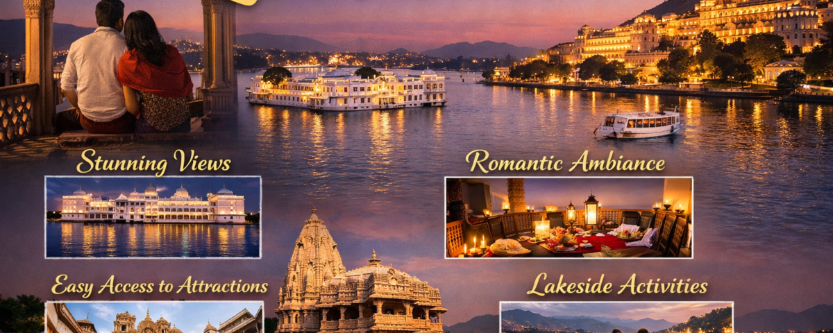 Budget hotel in Udaipur near Lake Pichola with lake view