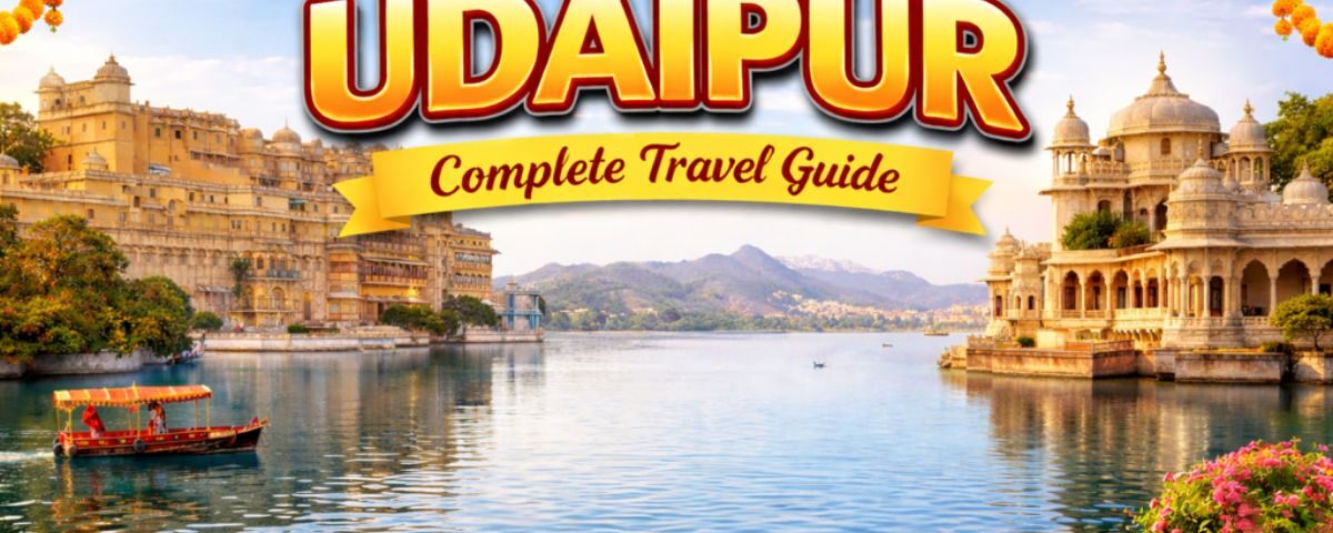 Beautiful view of lakes and palaces in Udaipur city